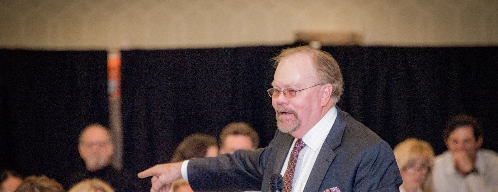 Jim Bob Solsbery engaging with educators during a training session